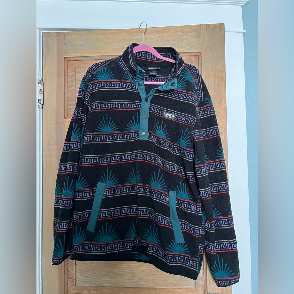 Burton Hearth Anover Pullover Aztec Print - Picture 2 of 3